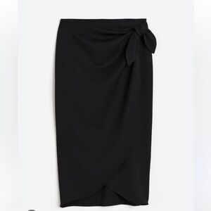 H&M Wrap Side Tie Mid Length Skirt